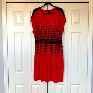 Vibrant V-neck dress